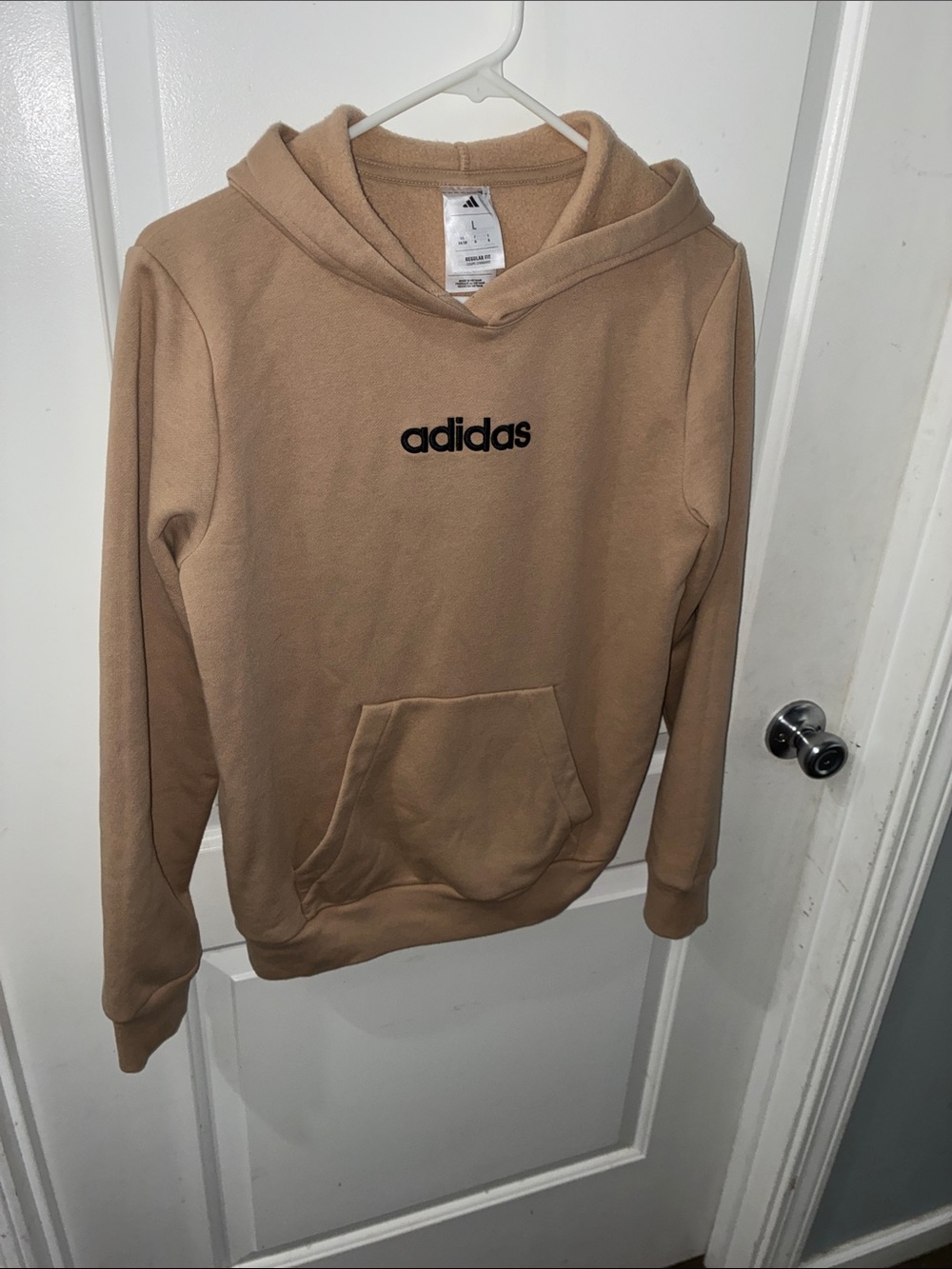 adidas Men’s Tan/Camel Crewneck Hoodie